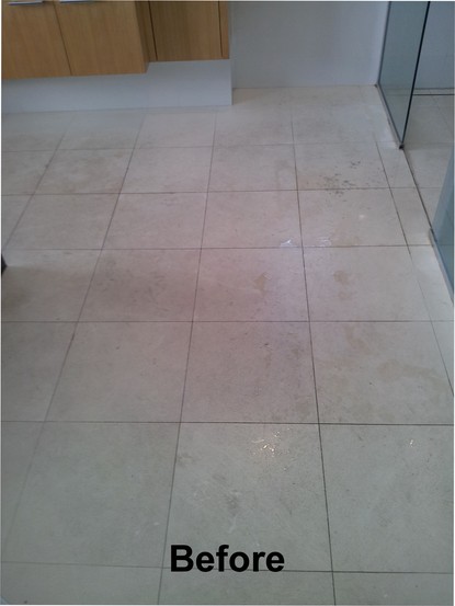 Limestone, marble and travertine honing, cleaning and sealing