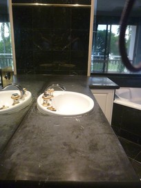 Marble, limestone, travertine, vanity, benchtop, countertop, bartop - polishing, sealing, repairs, cleaning, stain removal Brisbane - Gold Coast - Sunshine Coast