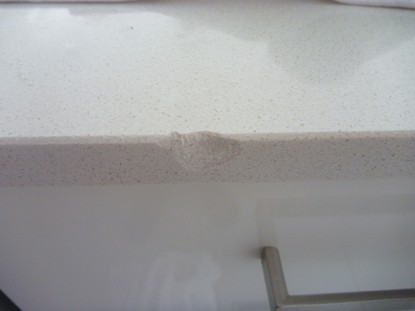 Chip and crack repairs Caesarstone - Quantum Quartz - Essa Stone - Granite - Marble - Limestone - Travertine benchtops, tops, vanities, floors, tiles in Brisbane - Gold Coast - Sunshine Coast
